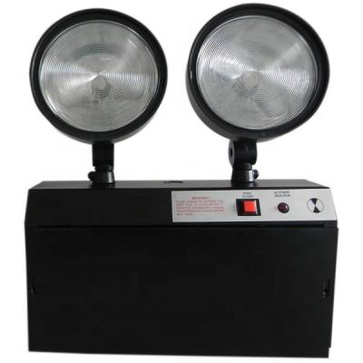 China Battery Operated Wall Mounted Rechargeable Emergency Emergency Lighting Twin Light for sale