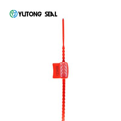 China New Padlock YTPS411 Plastic Seal Garment Seal Label Express Plastic Laser Printing Plastic Seal Logo for sale