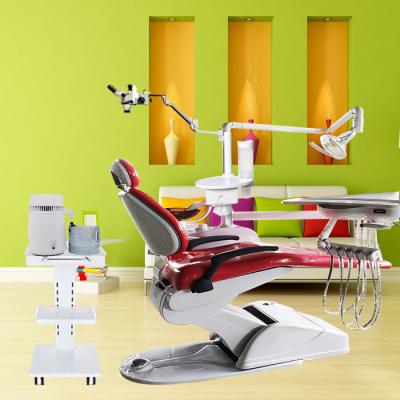 China Acrylic Cheap Price Dental Chair With Dental Microscope And Dental Water Distiller for sale