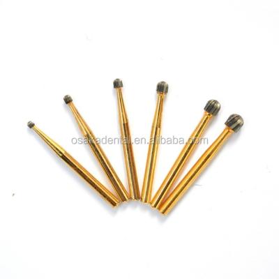 China Metal Made In China FG Dental Surgical Polishing Burs / Gold Titanium Dental Carbide Burs for sale