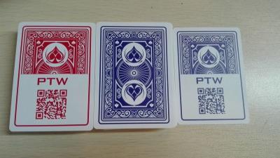 China Invisible Playing Cards / Invisible Barcodes Markings On PTW for sale