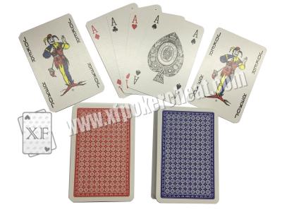 China Toolment de juego NO.1 rojo/estrecha pequeños naipes del papel del índice de la talla 4 en venta