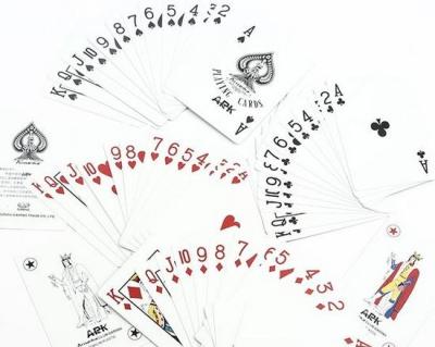 Chine Cartes de jeu invisibles d'Aruanka d'arche avec l'index de militaire de carrière de taille de pont à vendre