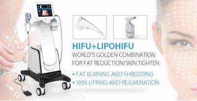 China 2018 hotsale 2 in 1 multifunctional HIFU and LipoHifu for skin tightening and fat reduction for sale