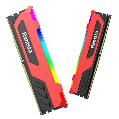 China Ramsta DDR4 Ram 32GB desktop PC Ram 3200MHz 16GB*2 DDR3 Ram for gaming for sale