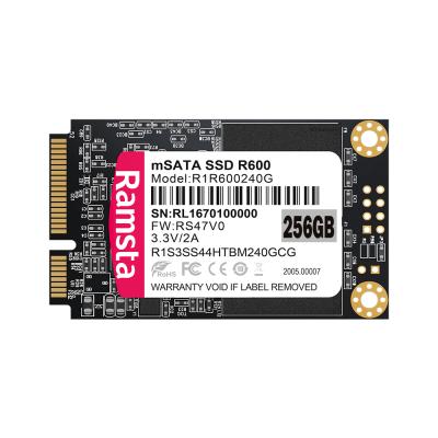 China Ramsta OEM SSD Sata 256GB hard drive 256GB Msata SSD for Laptop PC for sale