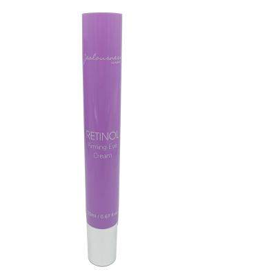 China Customized Cosmetic Plastic Soft Tube Lotion/Eye Cream Squeeze Tube Hand Cream Packaging Tube With Zinc Alloy Massage Applicator for sale