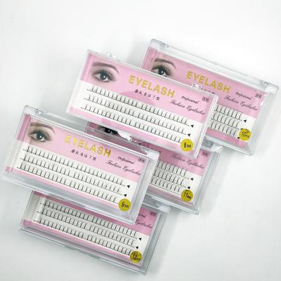 China 8mm-12mm 3P Full Volume Promade Fan False Eyelash Extension Fan Lashes Wholesale Korean Soft And Fluffy for sale