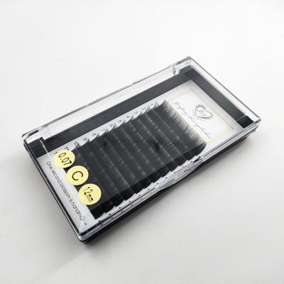 China 0.03 0.05 0.07 0.10 Long Lasting Silk Eyelash Extension Silk Volume Lashes For Sale for sale