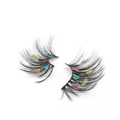 China Lasting Seller in Natural Style Mink Synthetic Eyelashes Christmas Quality Sale for sale