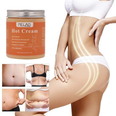 China MELAO Wholesale Hot Private Label Body Waist Weight Loss Hip Massage Abdomen Slimming Fat Burn Cream Gel Slimming Cream For Women for sale