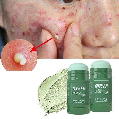 China Hot Selling Moisturizer MELAO Pore Clay Mask Stick Skin Green Tea Face Masks Deep Clean Women Care Stick For All Skin Types for sale