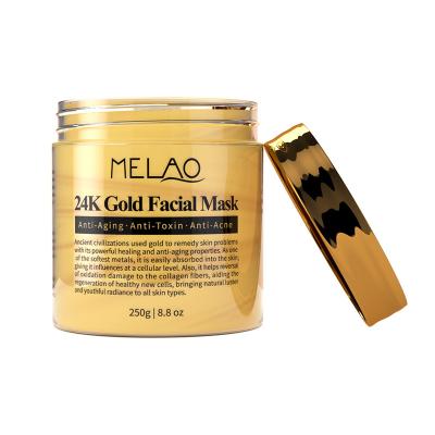 China Moisturizer 24k Gold Facial Masks Peel Off Professional Whitening Mask Firming Repair Organic Nourishing Cleansing Customize Protective for sale