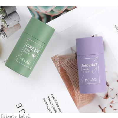 China Private Label Moisturizer Whitening and Moisturizing Mask Solid Stick Eggplant Mud Deep Cleansing Face Mask for sale