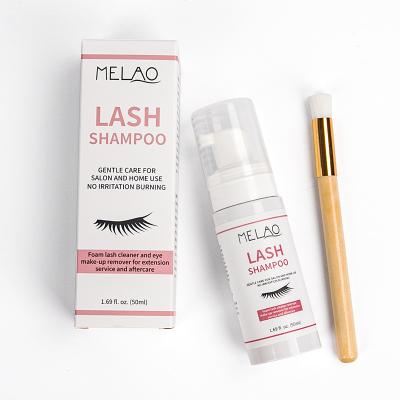 China MELAO Private Label Lash Foam Cleanser Sample Vegan Foaming Wholesale Foaming Cleaning Shampoo for sale