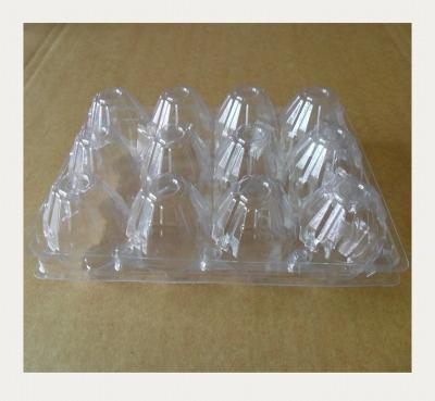 China Agriculture Wholesale Goods Disposable Blister Clamshell Packaging Transparent Plastic PVC Tray Egg for sale