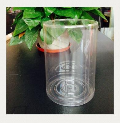 China Recyclable Custom Clear PVC PET PP Cylinder Round Plastic Box Tube Packaging for sale