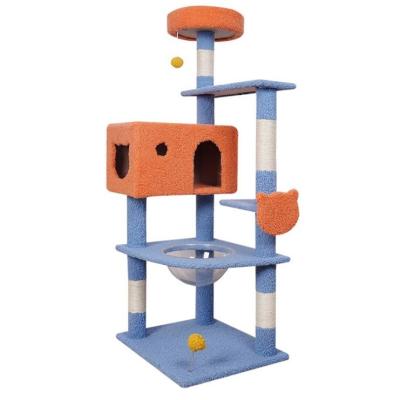 China Hot Selling Toy Tree Paradise Cat Tree Natural Material Viable For Cat Play for sale