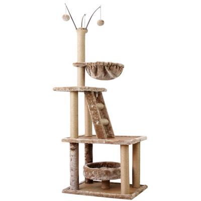 China Sustainable Factory Wholesale Top Luxury Cat Tree Scratching Cat Tree for sale