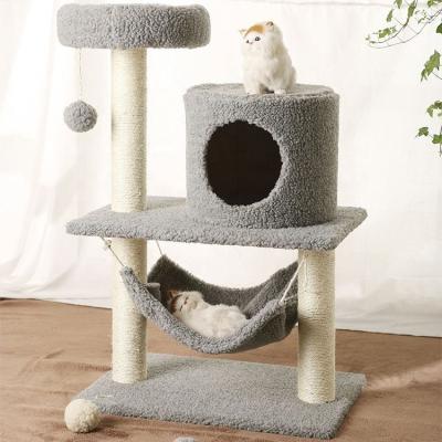 China Safe High Quality Viable Cat Climbing Frame Cat Tree Cat Tree for sale