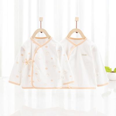 China Anti-wrinkle New Arrival Baby Organic Cotton Tops Soft Breathable Cute Print Long Sleeve Fashion Tops 2023 Baby for sale