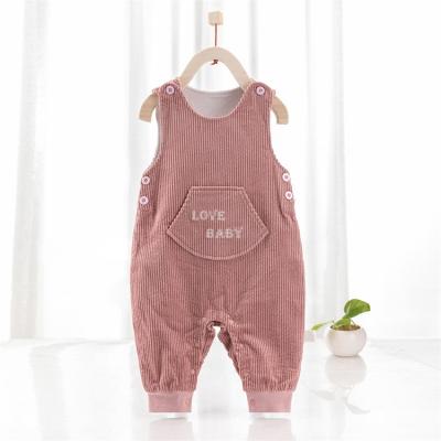 China Anti-pilling New Design Baby Corduroy Overall Romper Cotton Comfortable Breathable Baby Overall Jumpsuit for sale