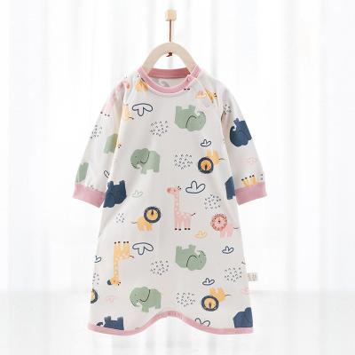 China Anti-wrinkle New Arrival Baby Pajamas Sleepwear Cotton Soft Comfortable Cute Print Wholesale Baby Summer Pajamas for sale