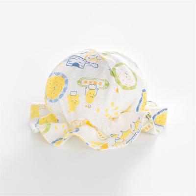 China Comfortable Wholesale Factory Price Cute Infant New Born Baby Hats 100% Cotton Baby Summer Hat for sale