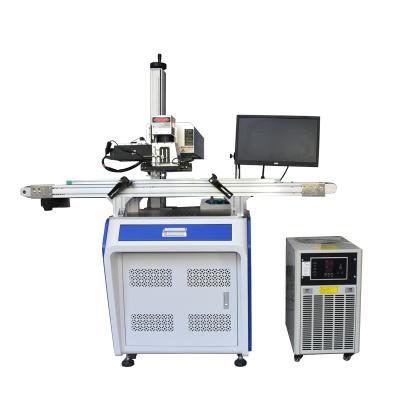 China Water-cooled 5W UV laser marking machine with stand alone worktable marking plastic, glass, metals by water cooling type for sale