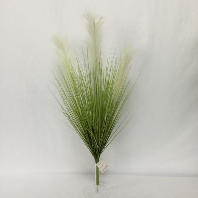 China Environmentally Friendly Qifang 3 Grass Mini Artificial Plants Premium Artificial Flowers Decor Pamgas for sale