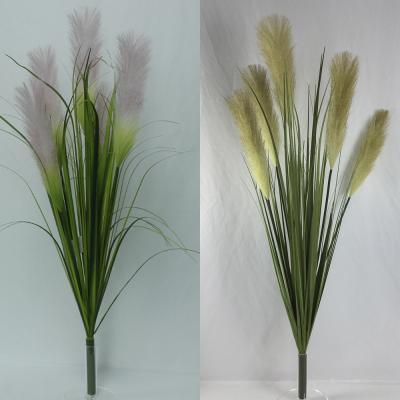 China Environmental Friendly Decorative Faux Pampas Grass Artificial Tubular Grass For Wedding Decor for sale