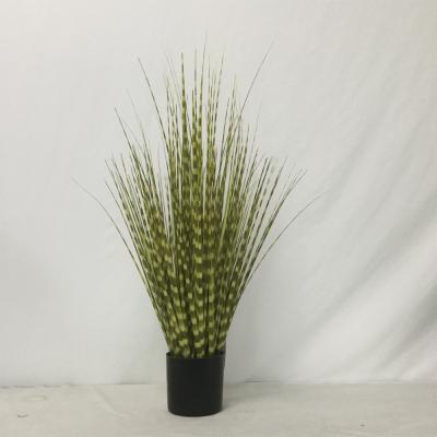 China Wholesale fireproof simulation nature onion grass foxtail tubular grass ornaments green plants potted bonsai trees for sale