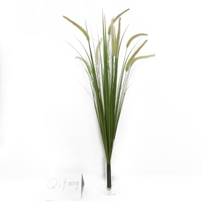 China Eco-friendly Custom Artificial Plastic Grasss And Pampas Grass Dogtail Plants Potted Plants For Living Room Decoration for sale