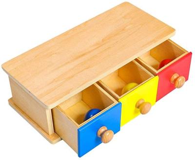 China Toy Montessori Box Bins Infant Early Building Materials Wooden Educational Kindergarten Tools Study Toys Gift For Toddlers Baby 6-24 Months for sale