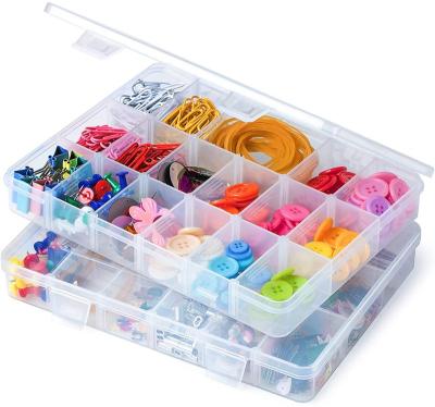 China 10/18/24/36 Grids Compartment Container Bead Storage Organizer Box Dividers Jewelry Viable Plastic Craft Tackle Ribbon, Art Supply for sale