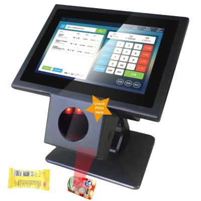 China Supermaerket display NEW! New Design Android Price Controller Bimi 10.1inch Touch Screen POS System Integrated Barcode Scanner For Supermarket Store for sale