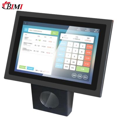 China New Design 10.1inch Bimi Touch Screen POS System New Design Android Price Checker Integrated Barcode Scanner For Supermarket Store POS-0096 Price Checker for sale