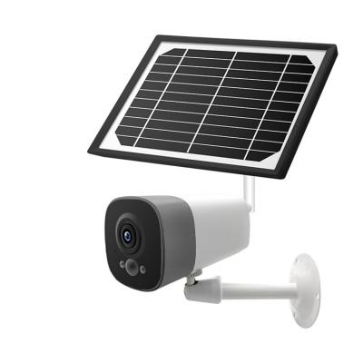 China Waterproof / Waterproof 2MP 1080P Wireless CCTV Security Pir Sensor 4G IP Solar Panel Solar Panel CCTV Camera for sale