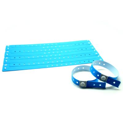 China China Goju GJ-6070 Single Use L Shape Vinyl / PVC Disposable Wristbands For Events for sale