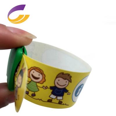 China China Goju Recycled Kids Wristband / Children ID Paper Wristband With Snap for sale