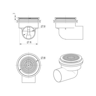 China Embedded Massage Hot Tub Watersucking Head Spa Pool Parts Component Whirlpool Bathtub Replacement Parts Bathtub Suction for sale