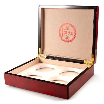 China Hot Sale Custom Logo Pill Box Pill Storage Box Wooden Box Traditional Medicine Saffron Box High Quality Packing Box for sale