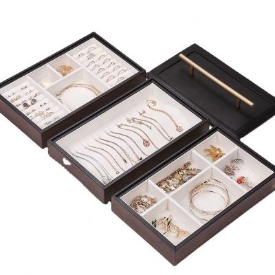 China Eco-friendly Unique Wooden Jewelry Organizer Box Ring Bracelet Necklace Storage Box for sale