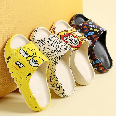 China Yeezy Fashion Breathable Colorful High Quality Custom Women's Flat Beach Eva Slides For Men's Slippers for sale