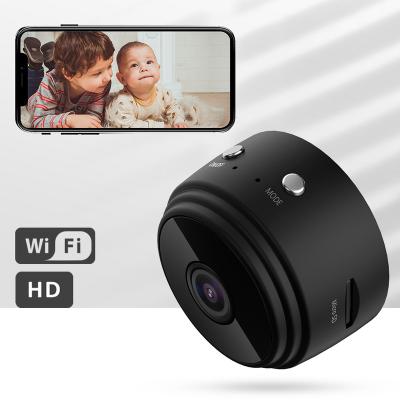 China Hot Selling Black Wireless Cam Mini Cam Security Camera Hidden Camera WiFi HD Wifi Camera Built-in Siren A9 1080P WIFI for sale