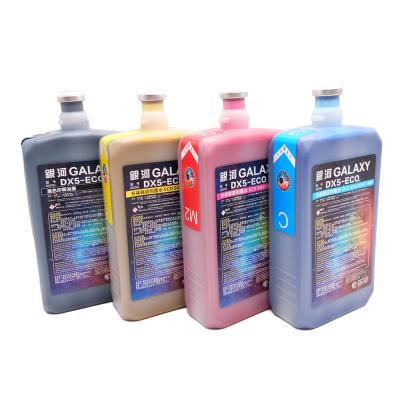 China Factory galaxy tinta eco DX4 DX5 DX7 solvent ink for digital eco banner solvent printer for sale