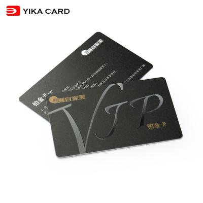 China Factory Direct Selling Matte UV Plastic Lamination Waterproof UV Plastic Stain Card PVC Customized VIP Card for sale