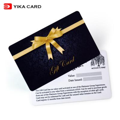 China Waterproof Plastic Gift PVC Cards Custom Size CMYK Matte Finish Plastic PVC Gift Full Color Printing Credit Card Available Cards for sale