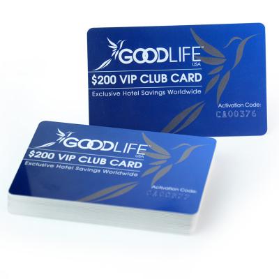 China Jinhua VIP Plastic Card Waterproof Plastic Card Material Waterproof Membership Card for sale