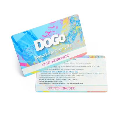 China Waterproof plastic products PVC card custom company name&logo plastic business card for sale